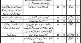 Balochistan Jobs Jang Newspaper Infrastructure Department 31 January 2018