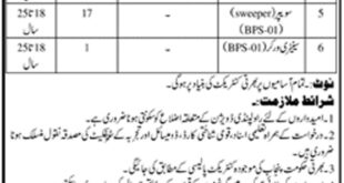 Rawalpindi Division, Food Department 72 jobs, 26 January 2018 Daily Jang Newspaper