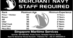 Merchant Navy Staff Singapur Jobs Express Newspaper 07 January 2018