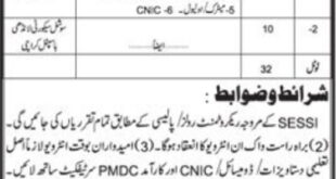 Sindh Employees Social Security Institution 32 Jobs Daily Jang Newspaper 14 March 2018
