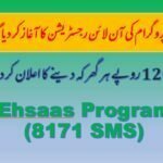 How To Apply Ehsaas Program via (8171 SMS)