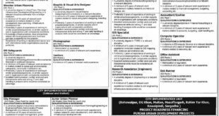 PICIIPLahore Directors, Research Associates, Finance Officers, Computer Operators, Engineers, Drivers, Office Assistants, Project Support Officers Jobs march 2021